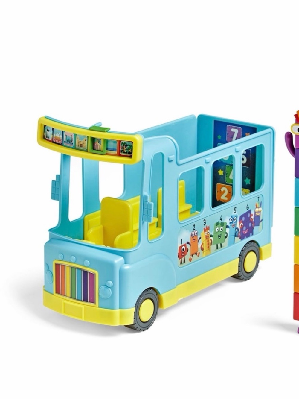 hand2mind Numberblocks Rainbow Counting Bus, Toy Vehicle, Play Figure Playset